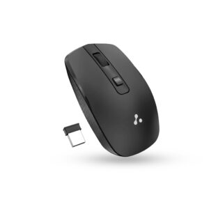 Ambrane SliQ 3 Right Handed Optical Mouse (2.4GHz Wireless, Black)