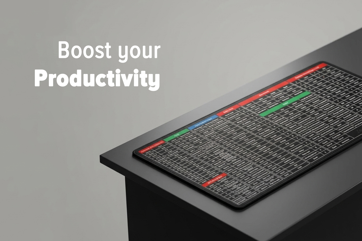 Keyboard Shortcut Desk Mat / Shortcut Keyboard Mouse Pad