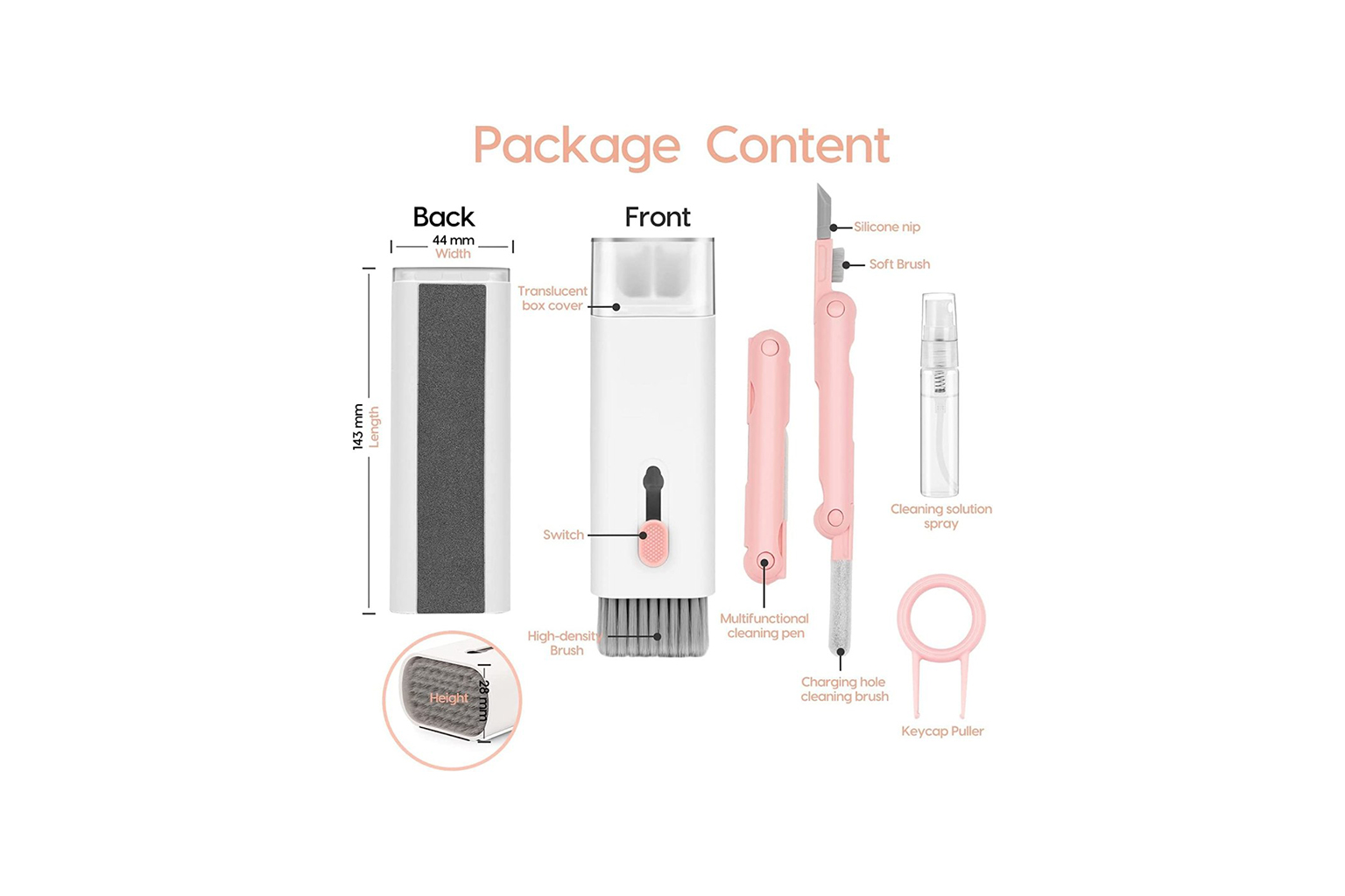 7-in-1 Multifunction Keyboard & Earbuds Cleaning Kit